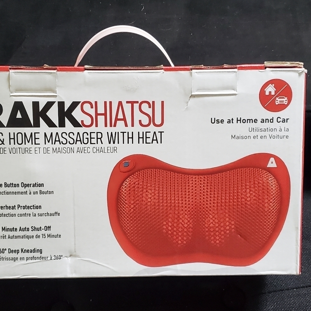 Premium Trakk Shiatsu Car & Home Massager with Heat, New in box - Picture 3 of 7